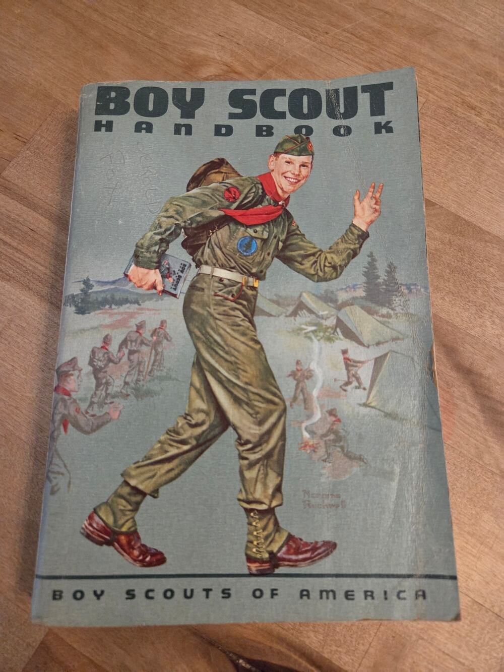 VNG 1964 Boy Scout Handbook 6th Edition 6th Printing Norman Rockwell Cover Art